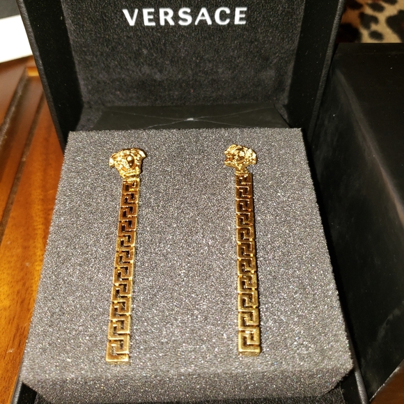 Authentic Gold Versace Earrings - Picture 2 of 5